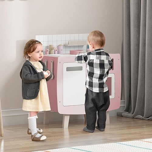 Miniatura 2 de Juego de cocina para niños pequeños, juego de cocina para niños pequeños, mini juego de cocina de madera para niños y niñas, regalo de cocina de