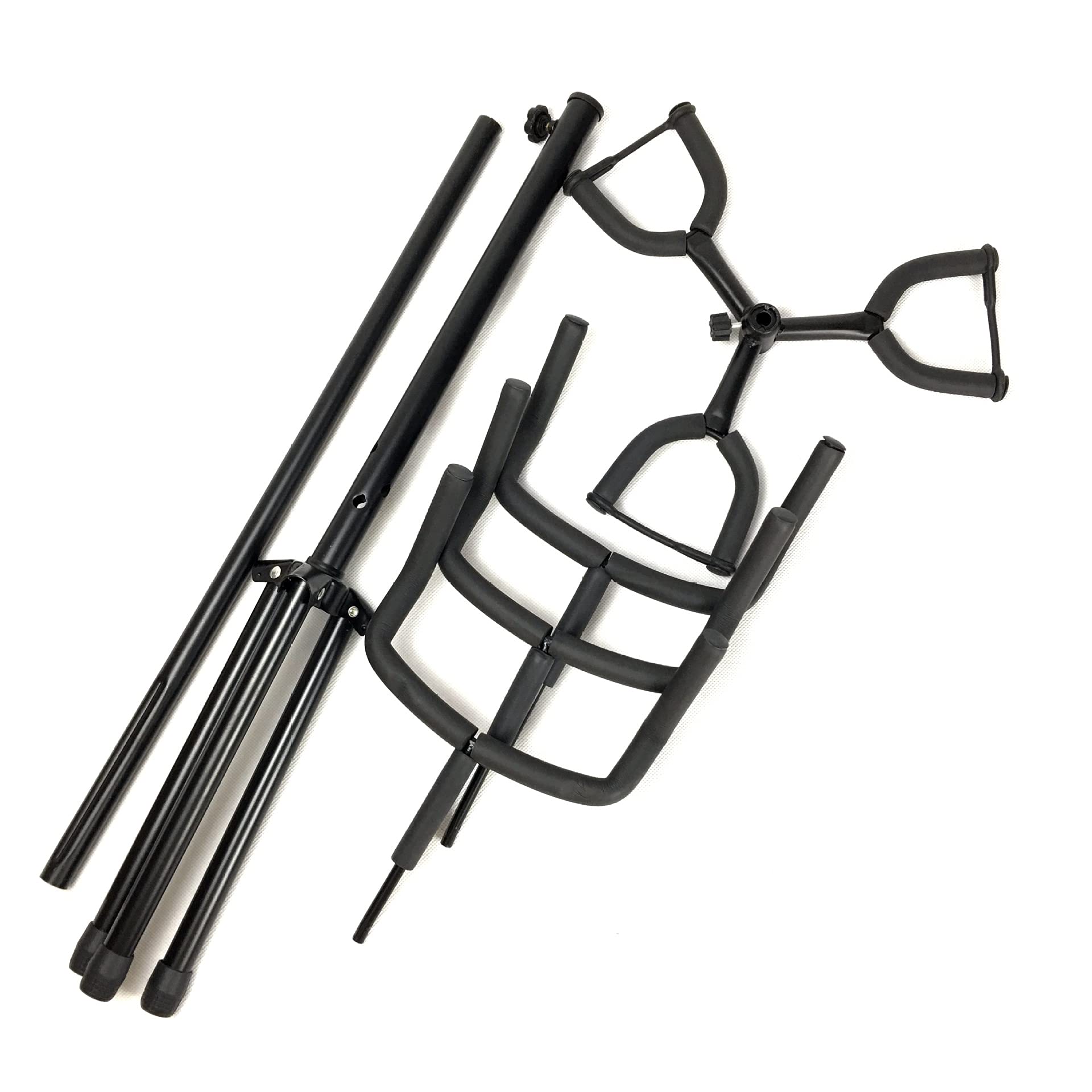 Folding Triple Guitar Stand Adjustable Triple Guitar Stand Holds Three Electric or Acoustic Guitars No Slip Rubber Padding for Stage Concert Studio Home