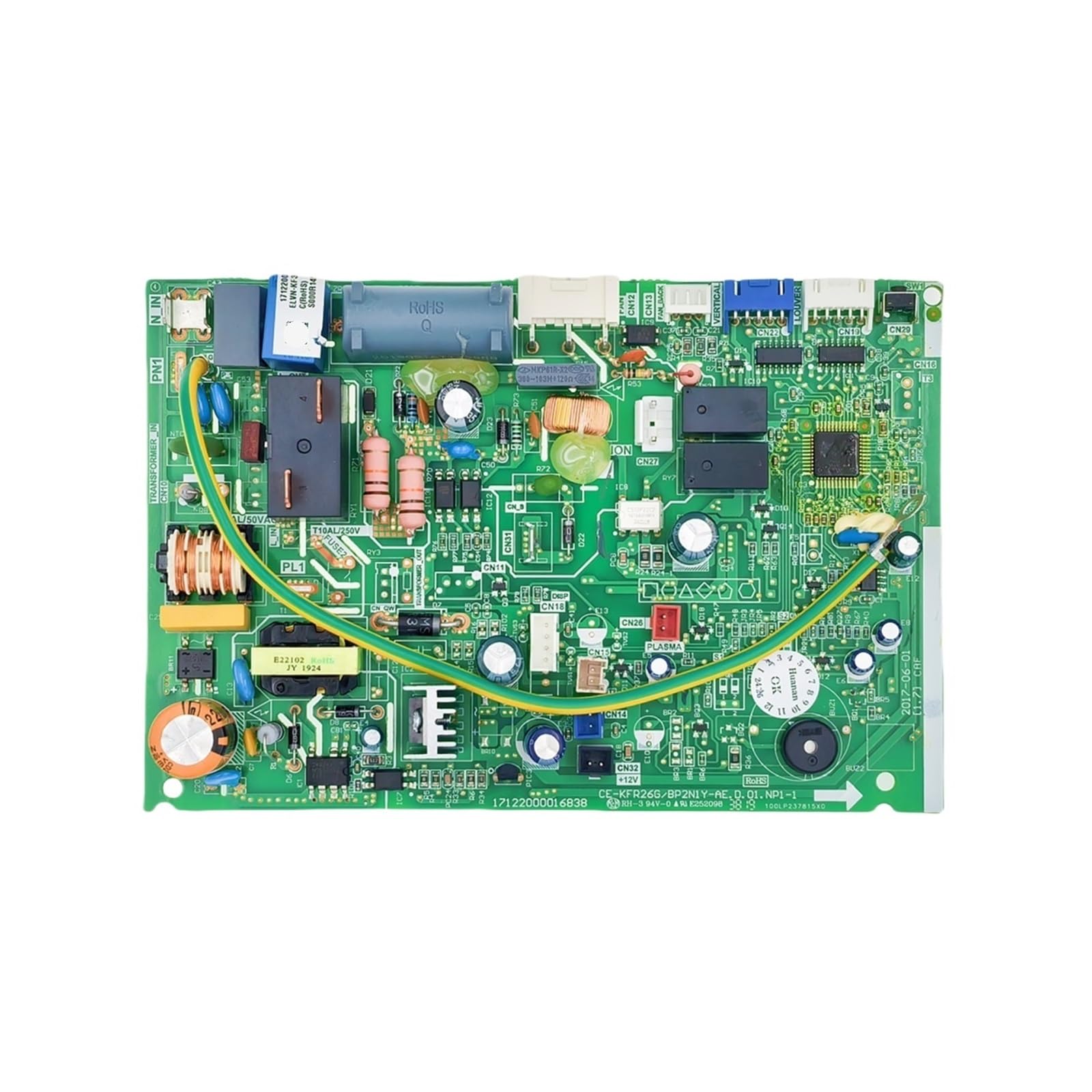 ，Compatible For Midea， Air Conditioner Control Board CE-KFR26G/BP2N1Y-AE.D01.NP-1 Circuit PCB 17122000016838 Conditioning Parts