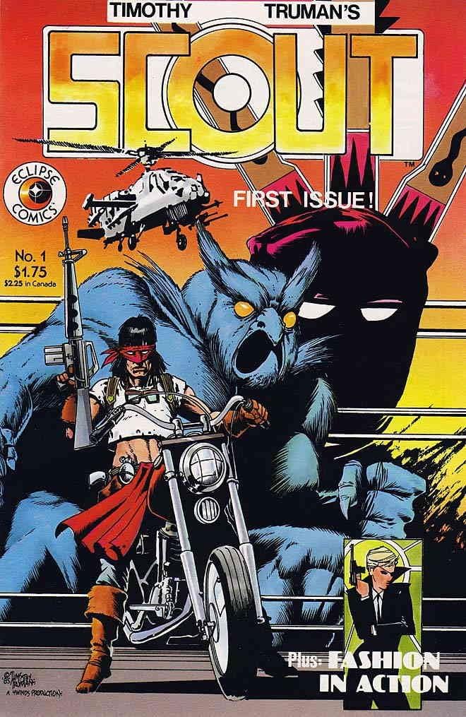 Scout #1 VF ; Eclipse comic book | Tim Truman Fashion in Action Scout #1 VF ; Eclipse comic book | Tim Truman Fashion in Action
