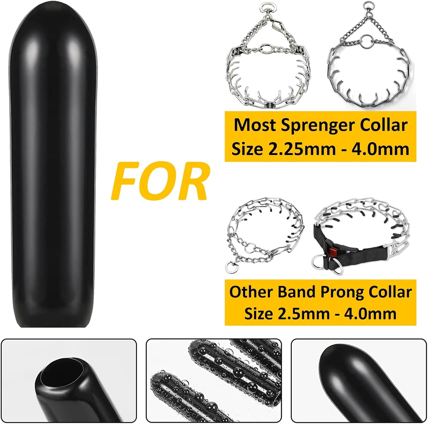 prong collar rubber tips