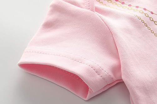 Miniatura 3 de Chamie Mameluco de bebé recién nacido, paquete de 3 mamelucos de manga corta para niños y niñas