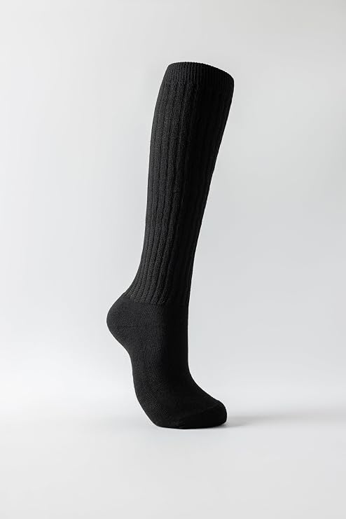 Slouch Socks Women Thigh High Boot Socks 3 Pair Pack | Soft, Scrunch