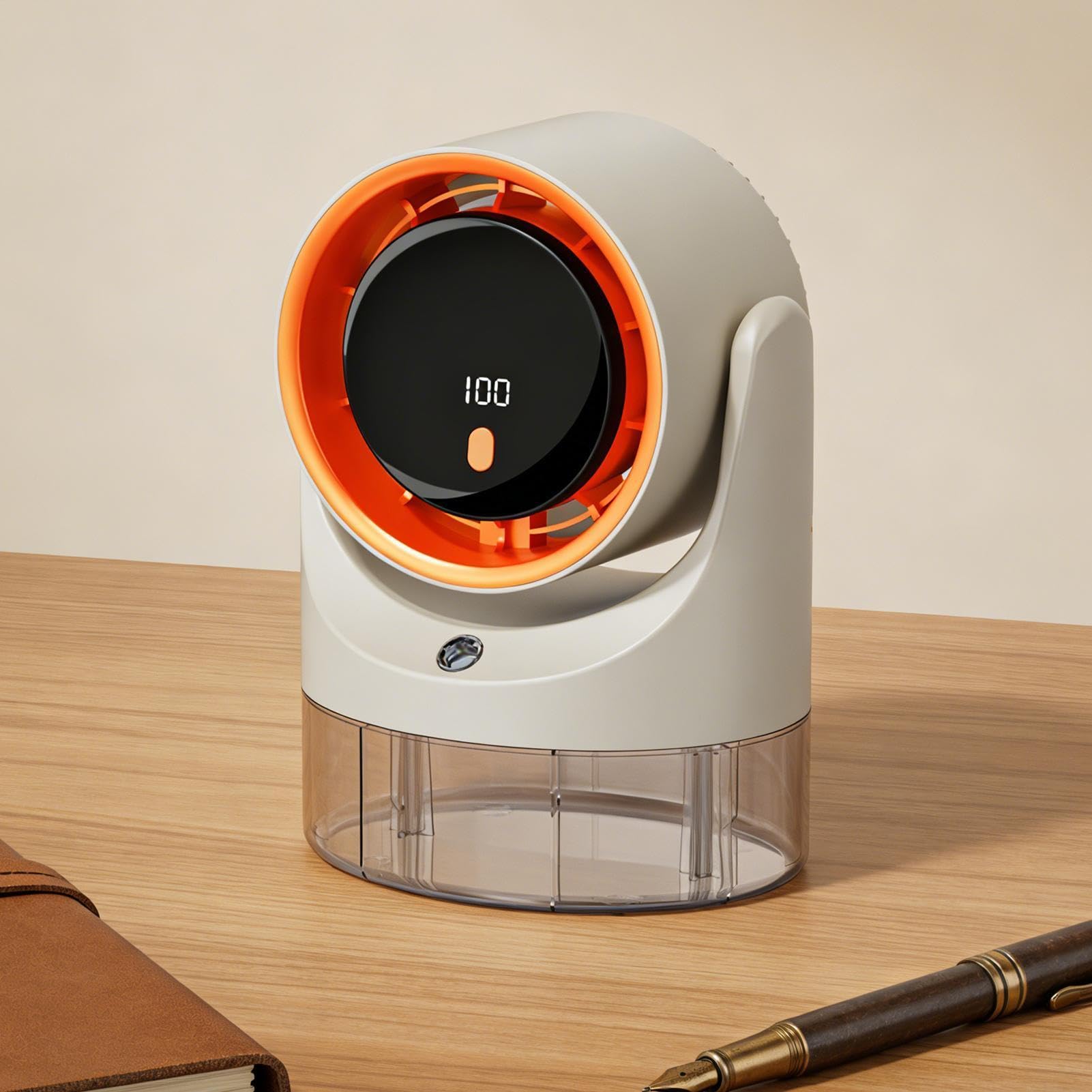 Ventilatore da Scrivania 100 Velocità Ricaricabile, Raffreddamento