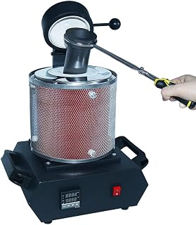 Gold Melting Furnace, Electric Melting Furnace, Digital Metal Smelter, Electric Gold Melting Furnace, with Graphite Crucible for Melting Silver, Gold(2kg)