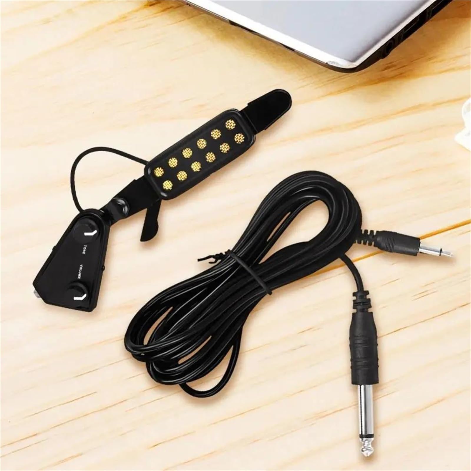 Pickup per chitarra acustica con volume regolabile a 12 fori con trasduttore di tono Pickup Chitarra Acustica(Plug Type)