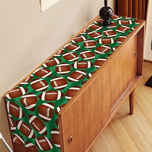 Miniatura 3 de Nepnuser Camino de mesa de fútbol para niños, decoración de fiesta de cumpleaños, estilo americano, día de juego, granja, hogar, comedor, cocina,