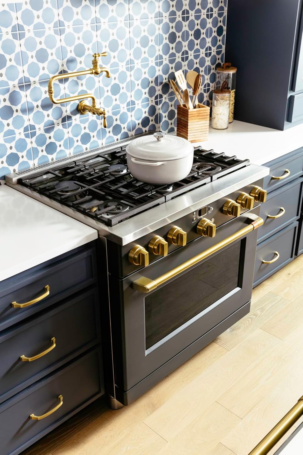 KOHLER 99270-AF Artifacts Wall-Mount Pot Filler, Pot Filler Faucet, Kitchen Sink Pot Filler Faucets, Vibrant French Gold