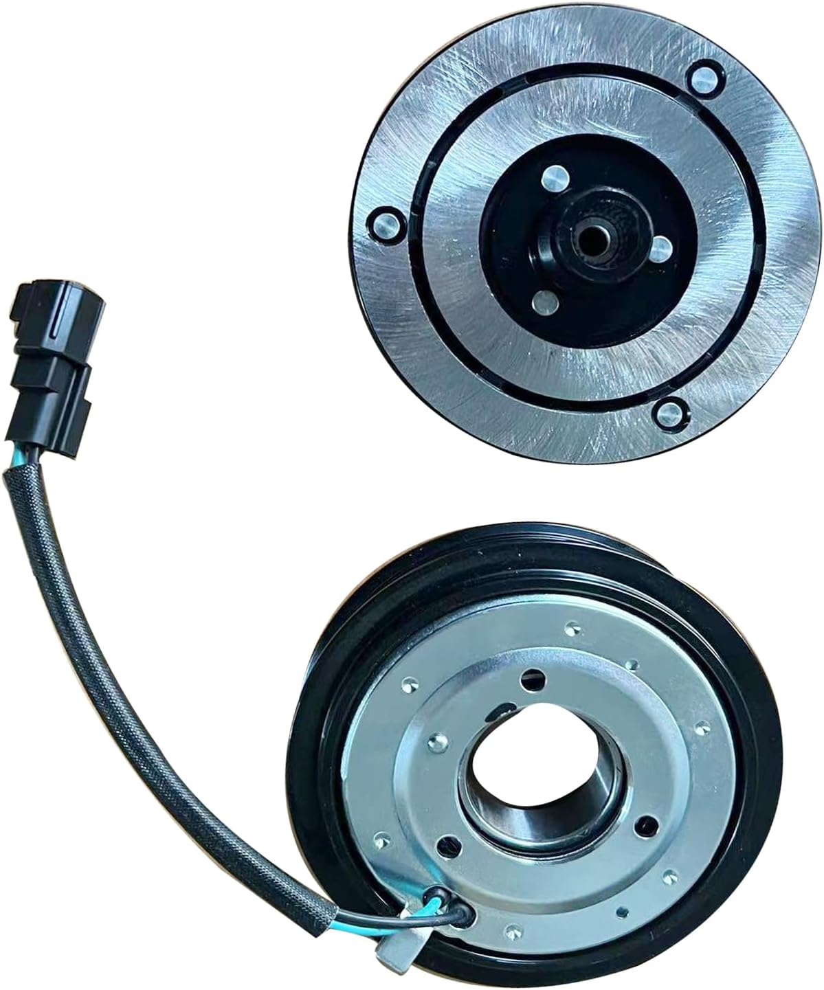 AC Compressor Clutch Assy for F-ord Mustang 5.0 L 5.2 L 2011 2012 2013 2014 2015 2016 2017Auto Air Compressor Clutch Oil Assembly Kit Pulley Bearing Coil Plate DKS-17DS Compressor