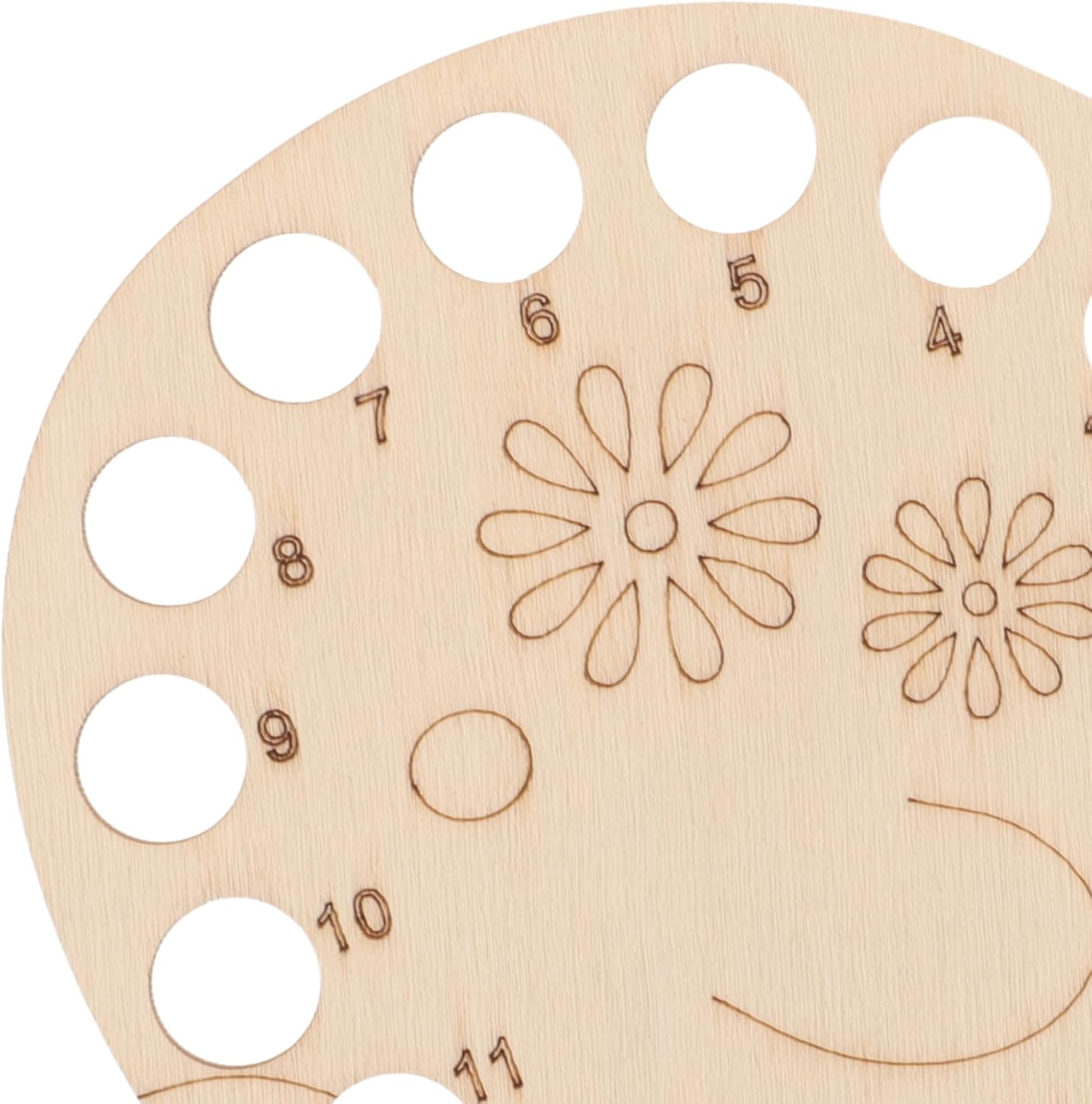 Uonlytech 2pcs Wooden Thread Winder Organizer for Embroidery and Keeper Easy Convenient Thread Separation Tool for Crafting