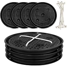 4 Pcs 14 Self-Watering Pot Base, Auto-Irrigation System Plant Saucer Stand for 5 Gallon Fabric Pot, Auto Watering Plant Water Tray Self Watering System for Indoor Greenhouse Grow Tent Garden