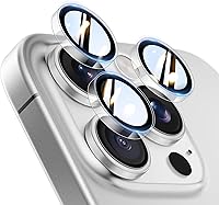 Vista 38 de TOCOL Protector de lente de cámara para iPhone 14 Pro Max / iPhone 14 Pro, protector de lente de cámara de vidrio templado HD individual resistente