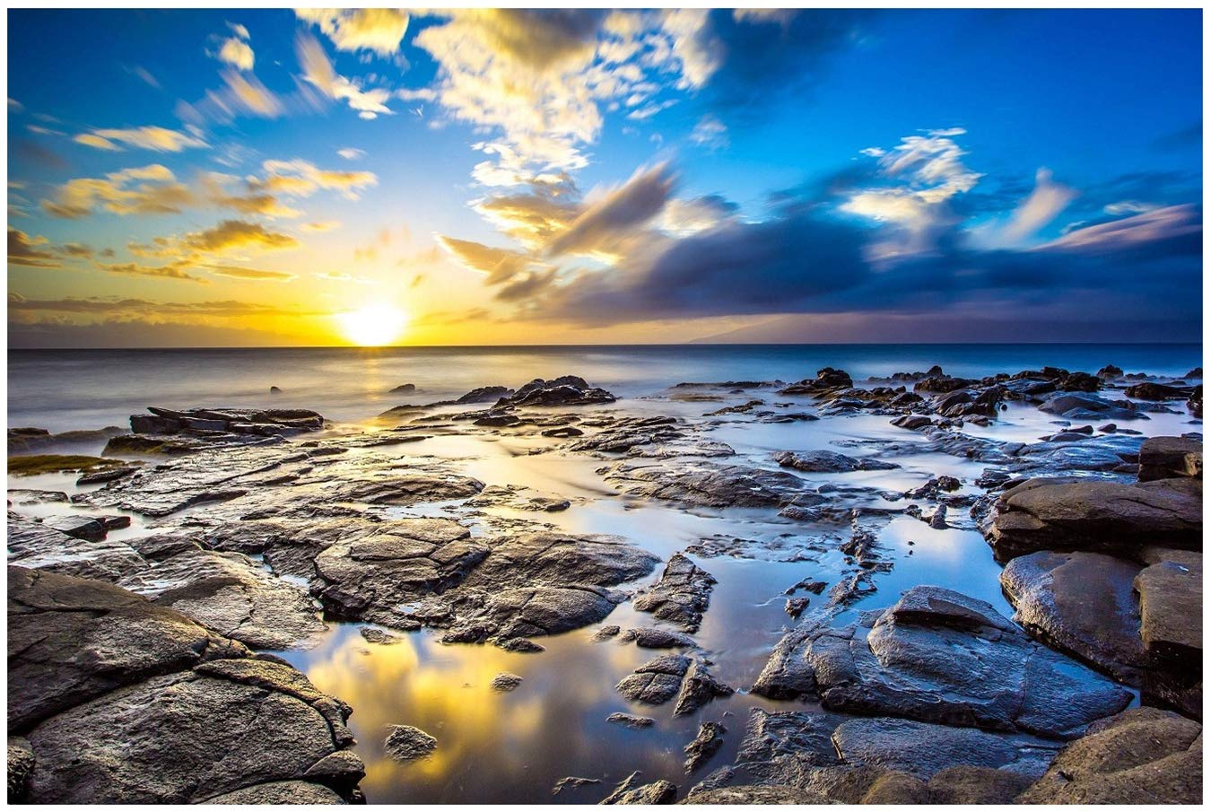 Amazon.co.jp: Potooart 海の写真 海の景色 ポスター キャンバス絵画