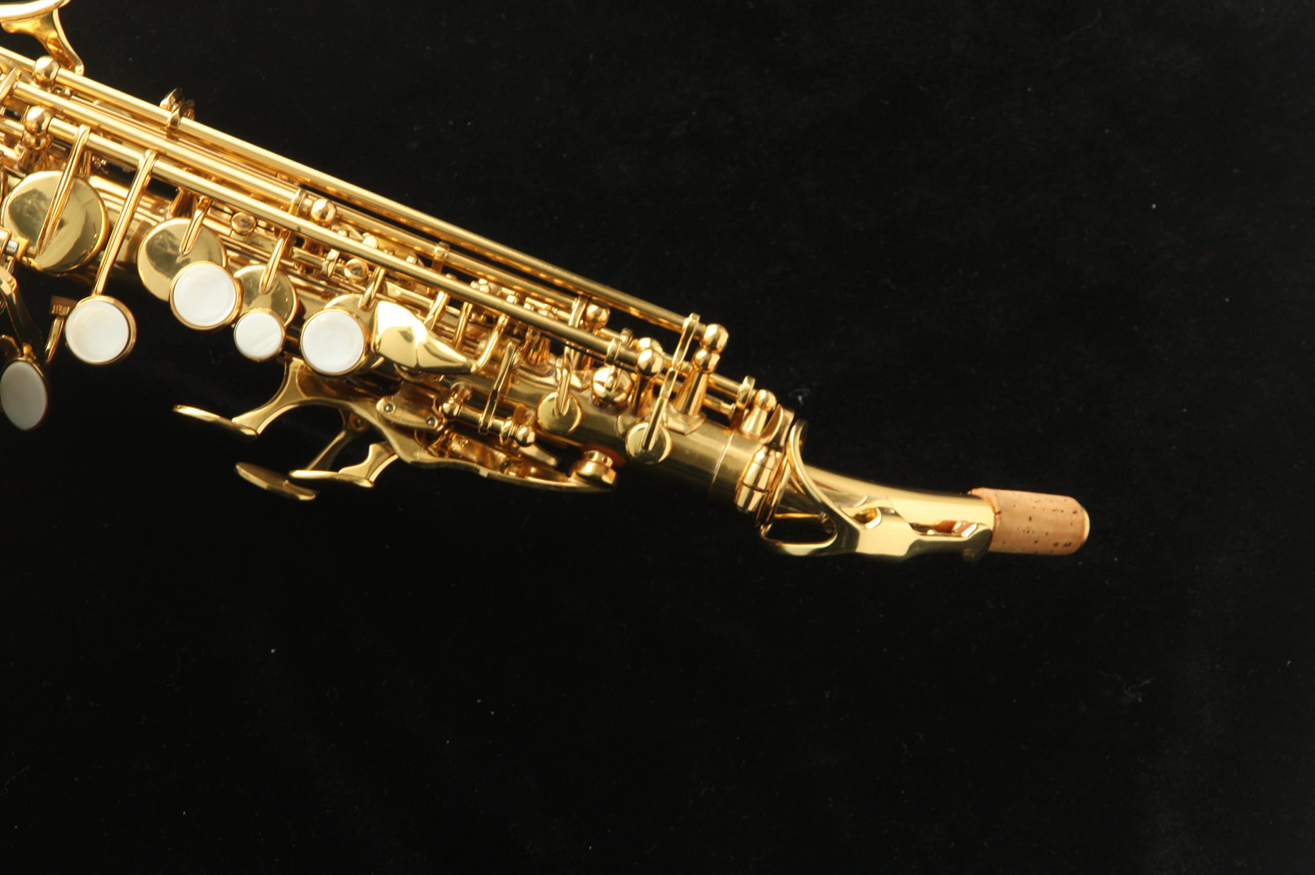 Saxo soprano Curvo Harlem SSC-310 Nuovo! Con astuccio leggero