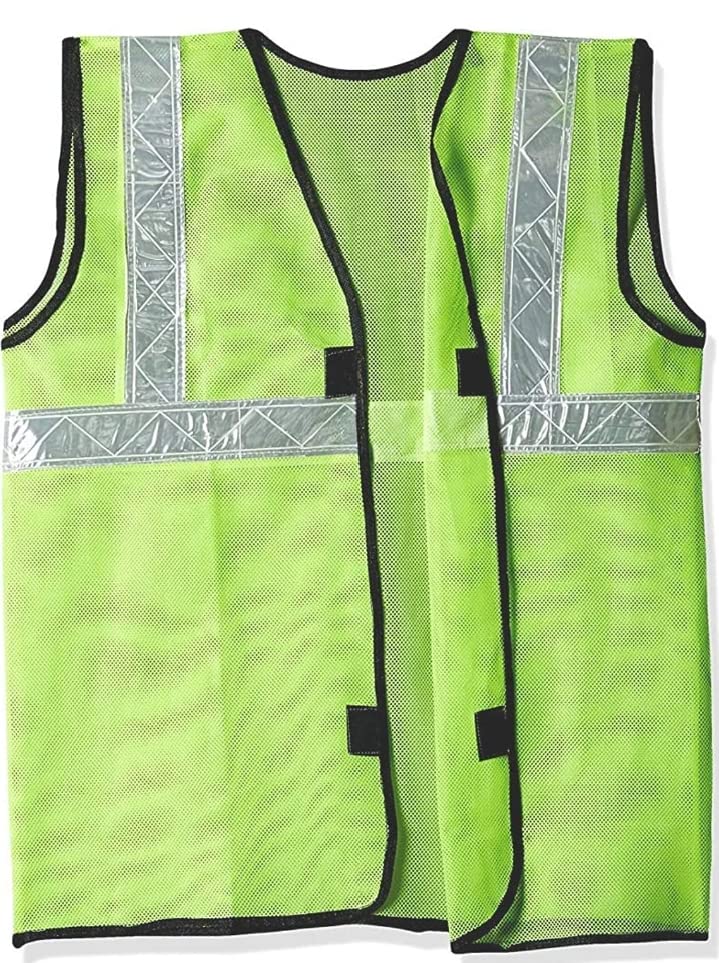 SBE High Visibility Reflective Safety Jacket with Reflectors on Front and Back, Highly Visible and Affordable, Durable and Light Weight, Work Wear (Set of 5 pcs)