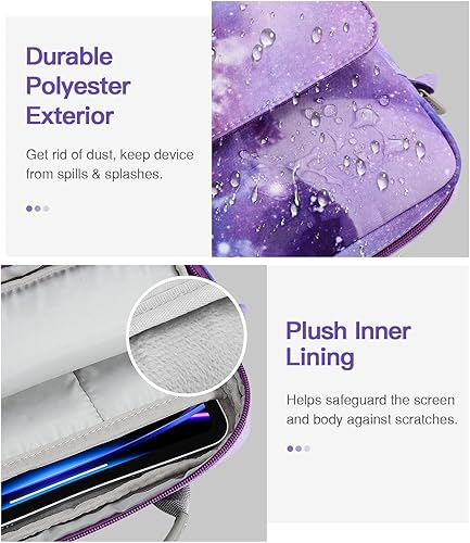 Vista 108 de MoKo Funda para tablet de 9 a 11 pulgadas, con asa para el hombro, se adapta a iPad Air M3 de 11 pulgadas, iPad A16 2025, Pro de 11 pulgadas, iPad