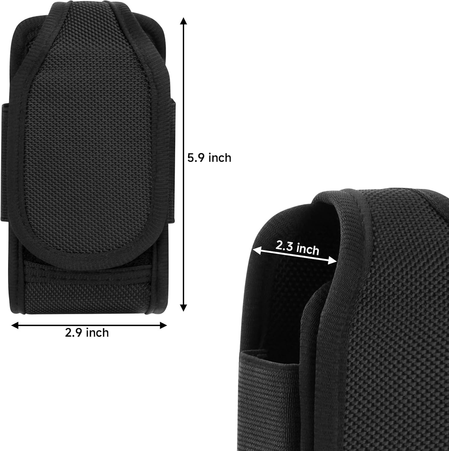 Xxerciz Radio Holster Portable Two Ways Radios Holder Tactical Nylon Radio Case Walkie Talkies Pouch with MOLLE Strap Duty Belt Clip for Police Security Firefighter