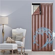 Manta insonorizada para puerta y ventana, cortina de algodón resistente con aislamiento térmico para el hogar, personalizable color marrón
