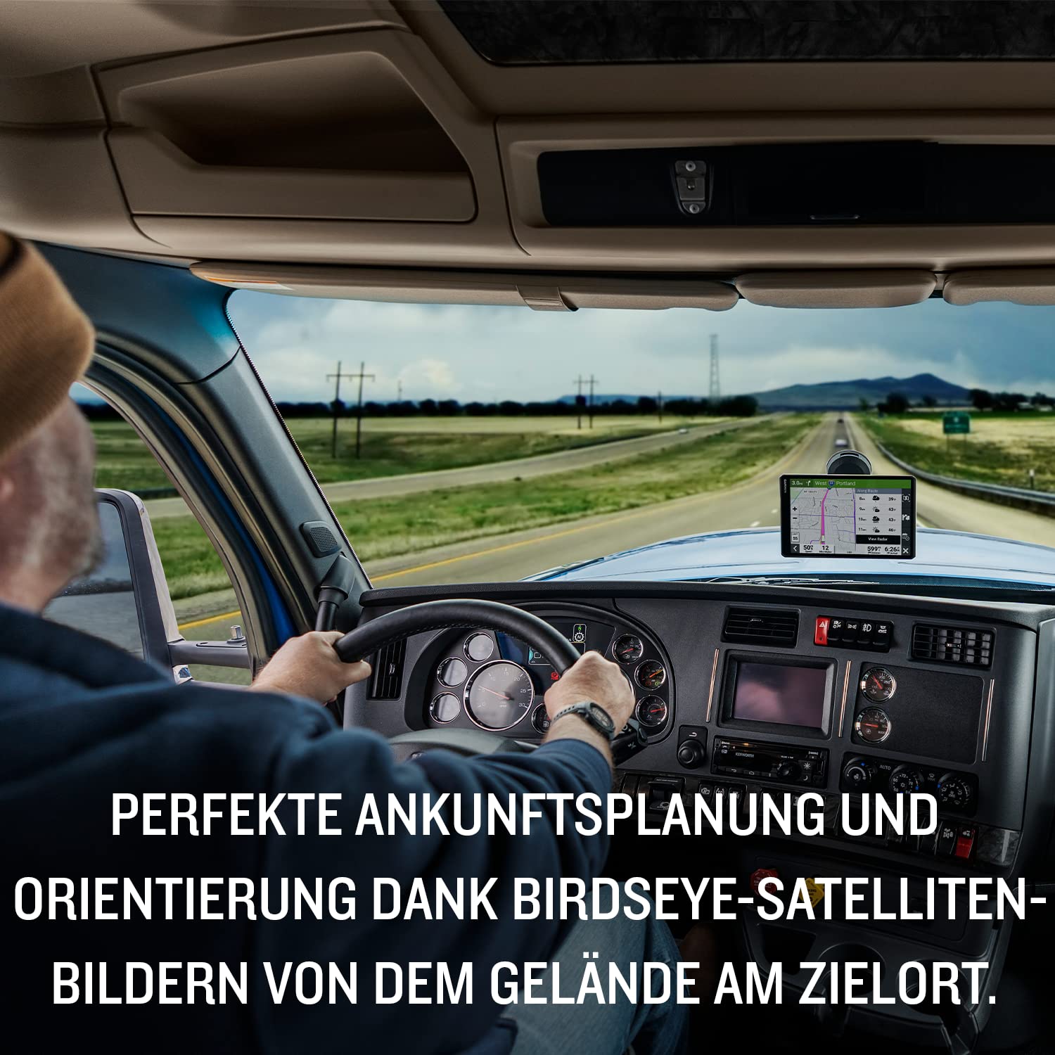 Garmin dēzlCam LGV 710 – LKW-Navi mit integrierter Dashcam, Kollisionswarner & Spurhalteassistenz. 7“ Farbdisplay, vorinstallierte EU Karten, fahrzeugspezifisches Routing & Satellitenbilder.