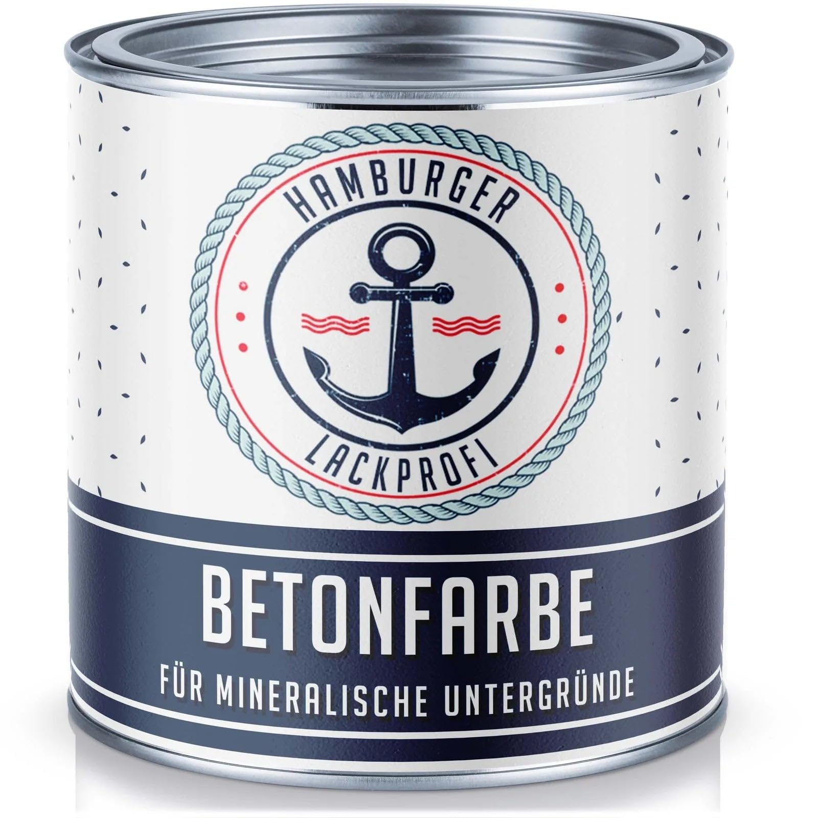 Pintura para hormigón satinado azul agua RAL 5021 azul Pintura para suelos suelos revestimiento de hormigón de fachada (1 L) Hamburger Lack-Profi