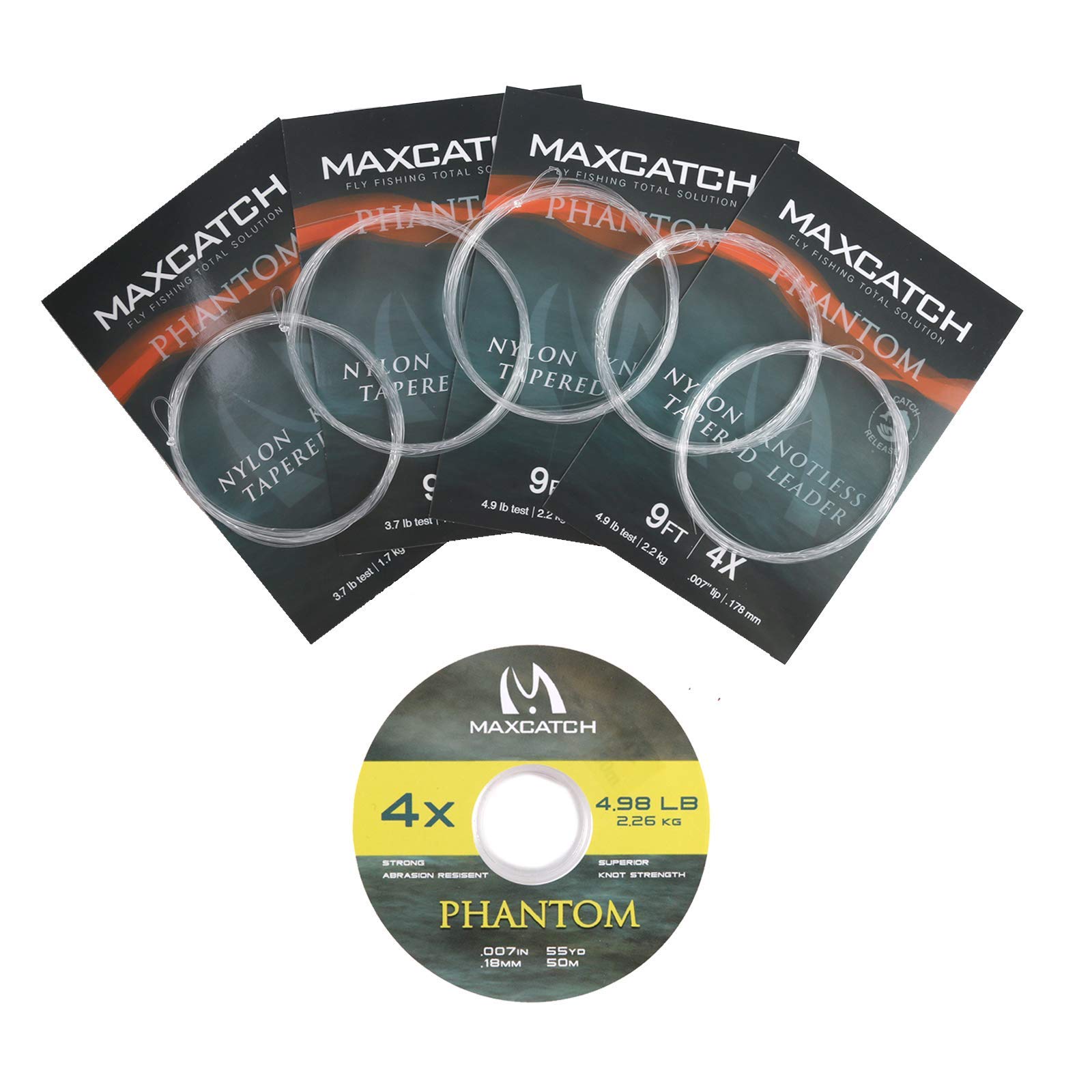 : Maxcatch フライフィッシング用テーパードリーダーと