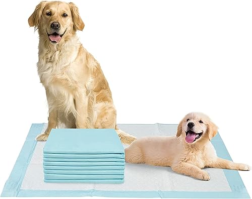 Happy Nites - Almohadillas para orina de perro, almohadillas XL para cachorros con protección a prueba de fugas y etiquetas adhesivas para
