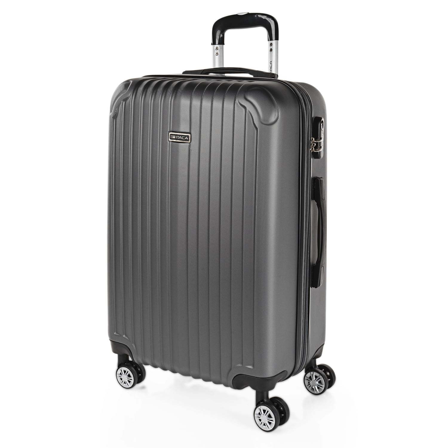 ITACA - Maletas Grandes De Viaje Rígidas Ligeras con 4 Doble Rueda 360° Maleta Grande 23 Kilos Alta Resistencia Extensible Maleta XL Duradera, Mandarina — view 75