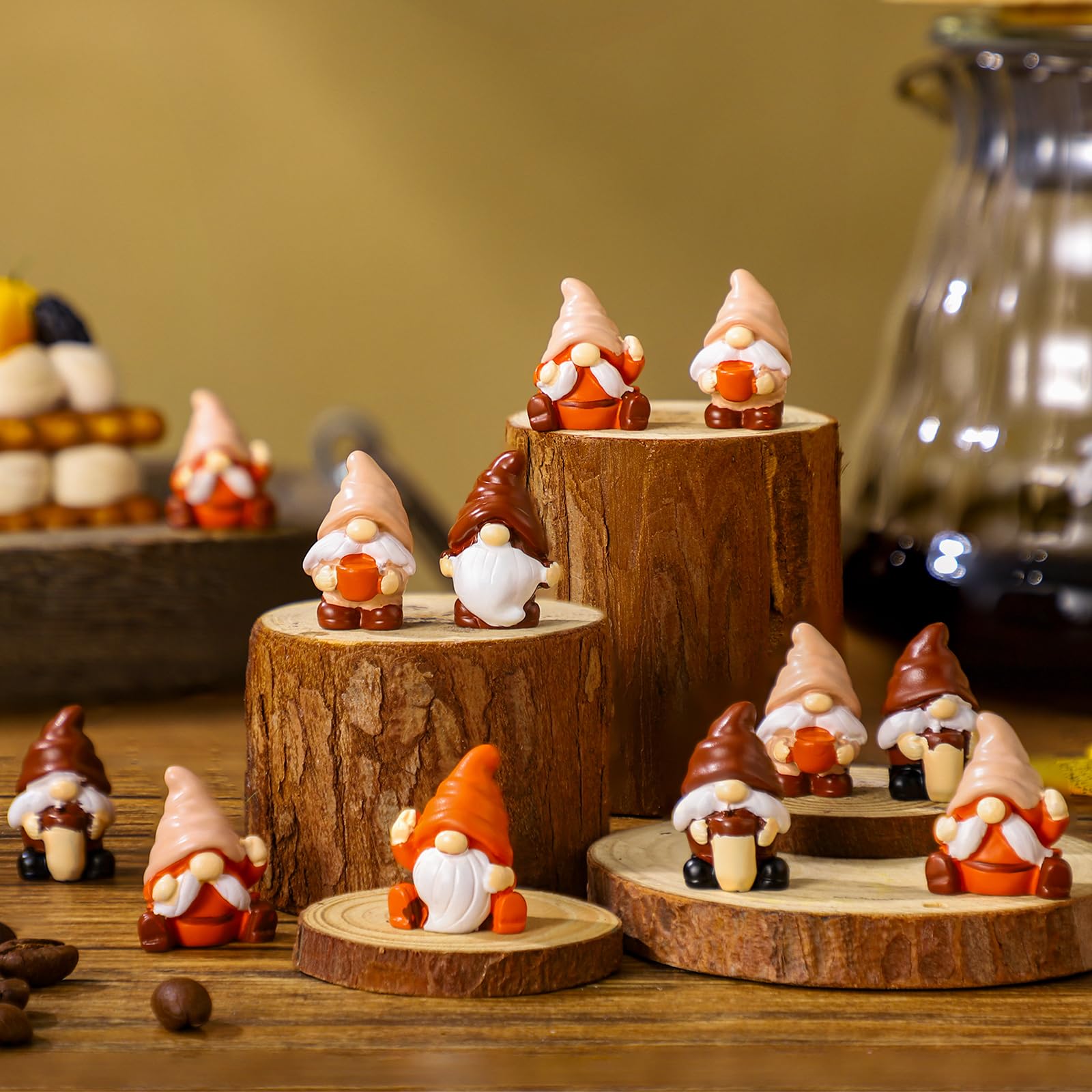 40 Stück Mini-Zwerge Aus Kunstharz – Weihnachtswichtel Deko, 2 Cm Klein, Für Garten, Terrasse, DIY & Feenlandschaft