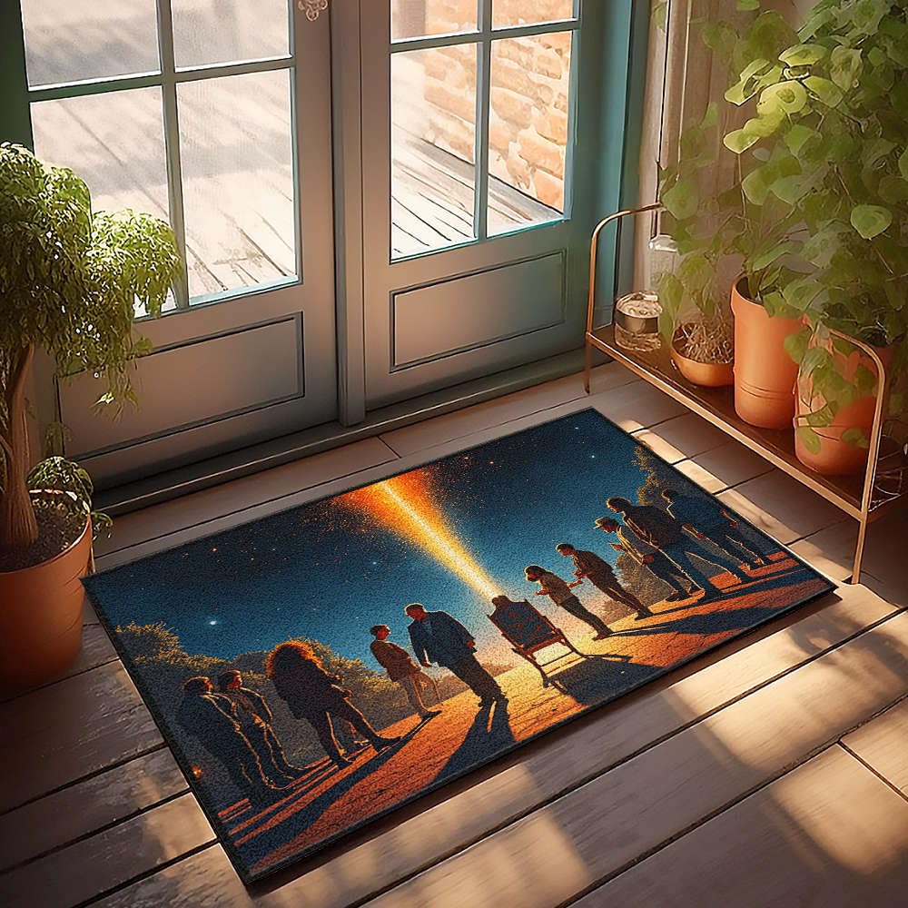 Tapis de porte automne Starry Sky pour sublimer votre entrée