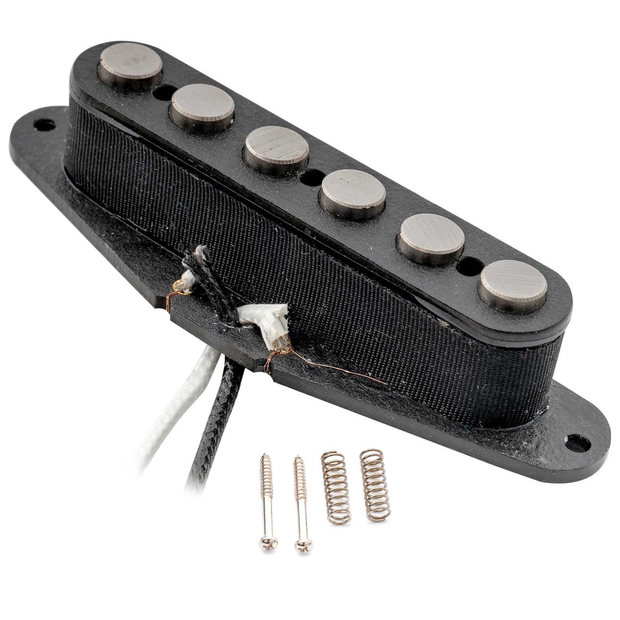 Artec Alnico 5 Big Pole Piece Pickup Set – Black – For Telecaster TL Guitar (Neck & Bridge)