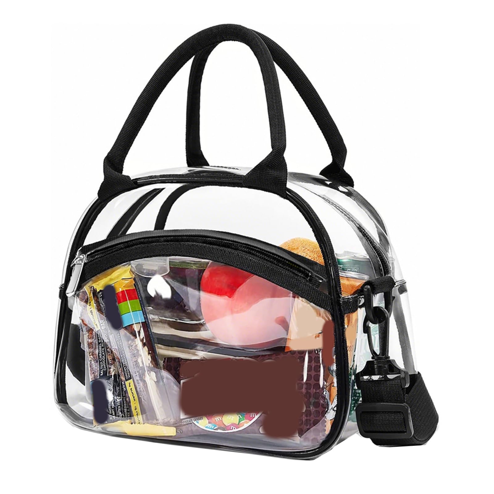 Maxtonser Clear Makeup Bag with Adjustable Straps Travel Cosmetic Bag Large Capacity Toiletry Bag Waterproof Wash Bag for Woman