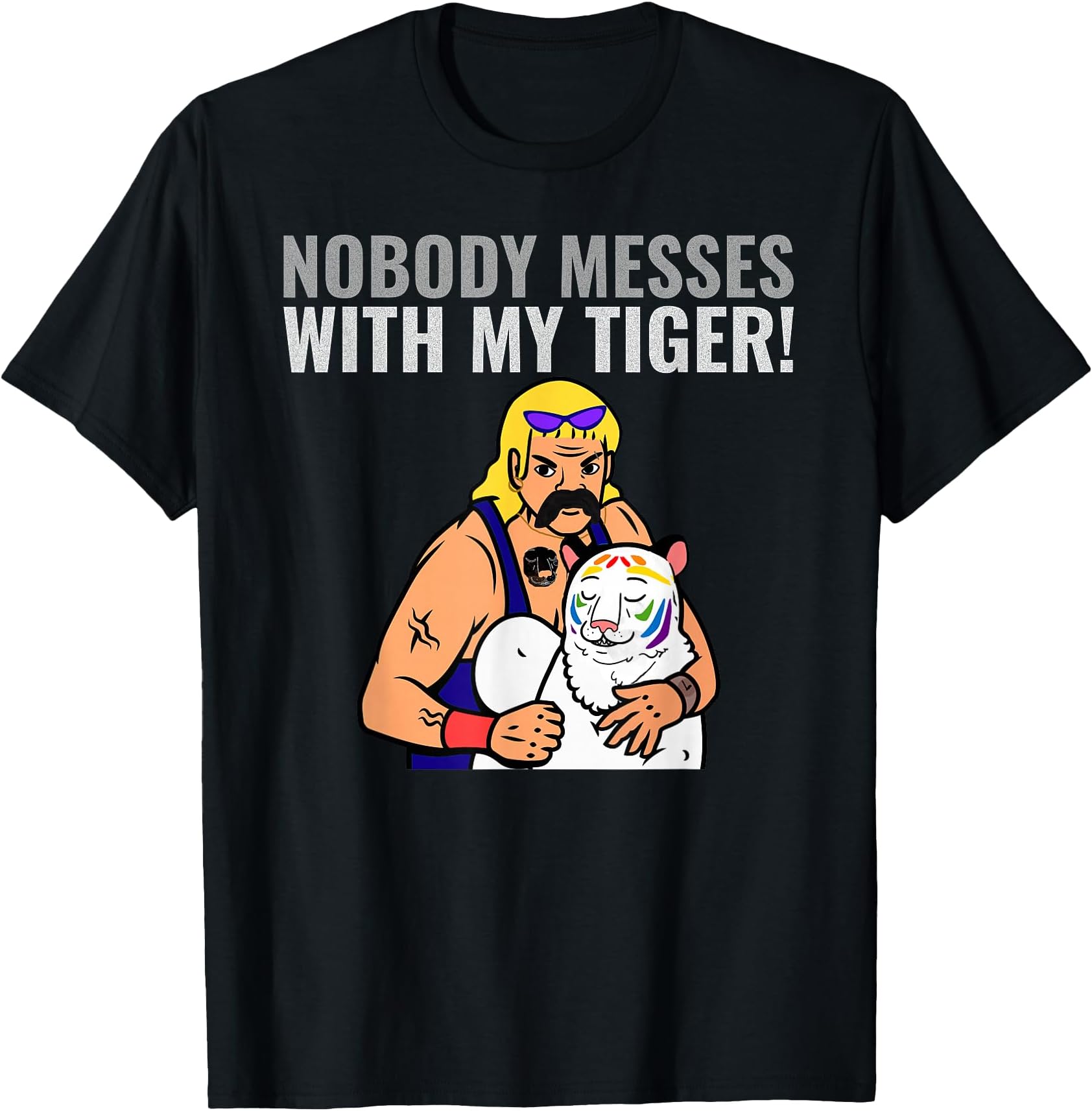 Funny Tiger with Dad Motif - King of the Jungle - Exotic T-Shirt