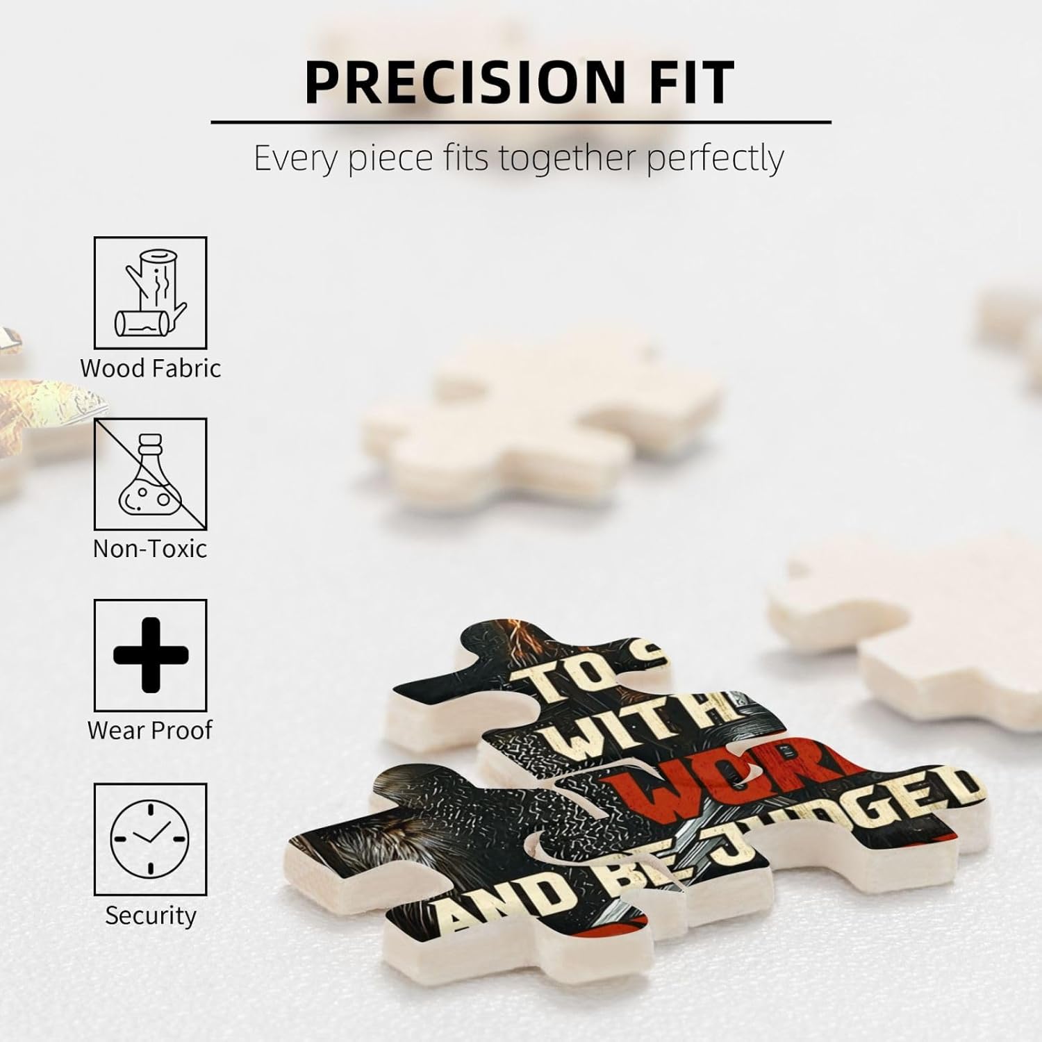 Christian Jigsaw Puzzles for Adults 1000 Pieces I Would Rather Stand with God Inspirational Puzzle Lion and Warrior Wooden Puzzle Bible Religious Puzzles for Family Friends Activities Fun Games
