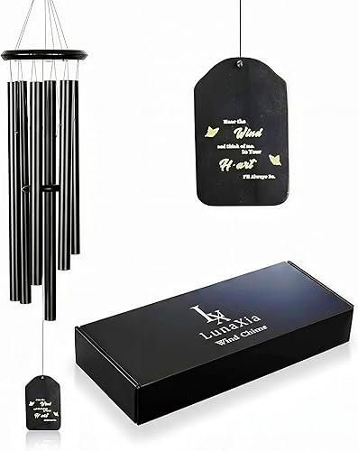 Campanillas de viento conmemorativas Regalo de condolencia personalizado grande de 28 pulgadas por pérdida Campanillas de viento para la pérdida