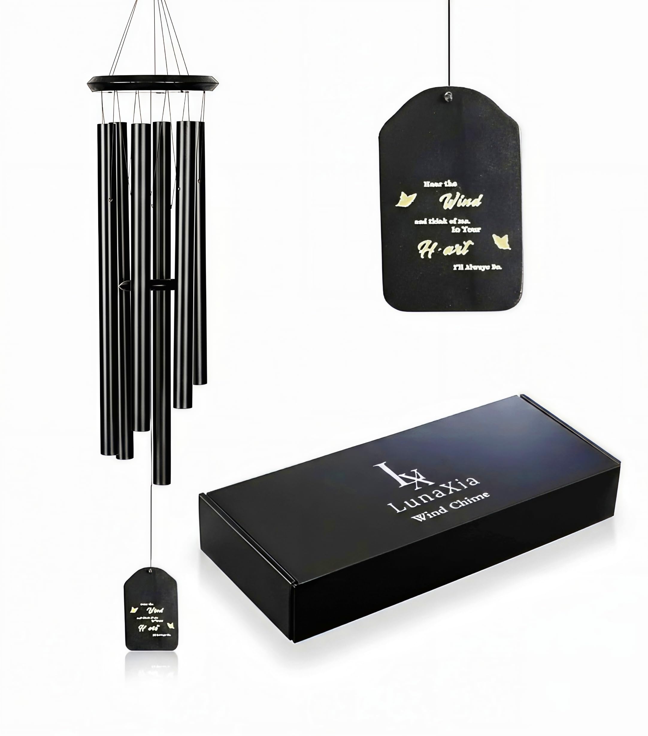 Memorial Wind Chimes - 28'' Large Personalized Sympathy Gift for Loss - Wind Chimes for Loss of Loved One - in Loving Memory Tribute for Loved Ones - Bereavement Gift
