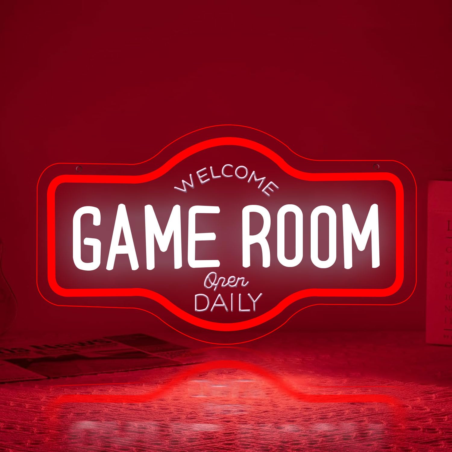 Game Room Neon Signs Led Neon Light per la decorazione della parete Alimentazione USB Decorazione della stanza dei giochi Luce da parete Regali Luci per Ragazzi Teen Gaming Zone Party Camera da letto