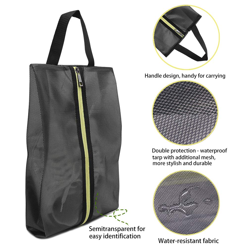 HRX Package 2pcs Traveling Shoe Bags Water Resistant, Shoe Carrier Bags Organizers with Handle for Travel Collection Storage : Clothing, Shoes & Jewelry