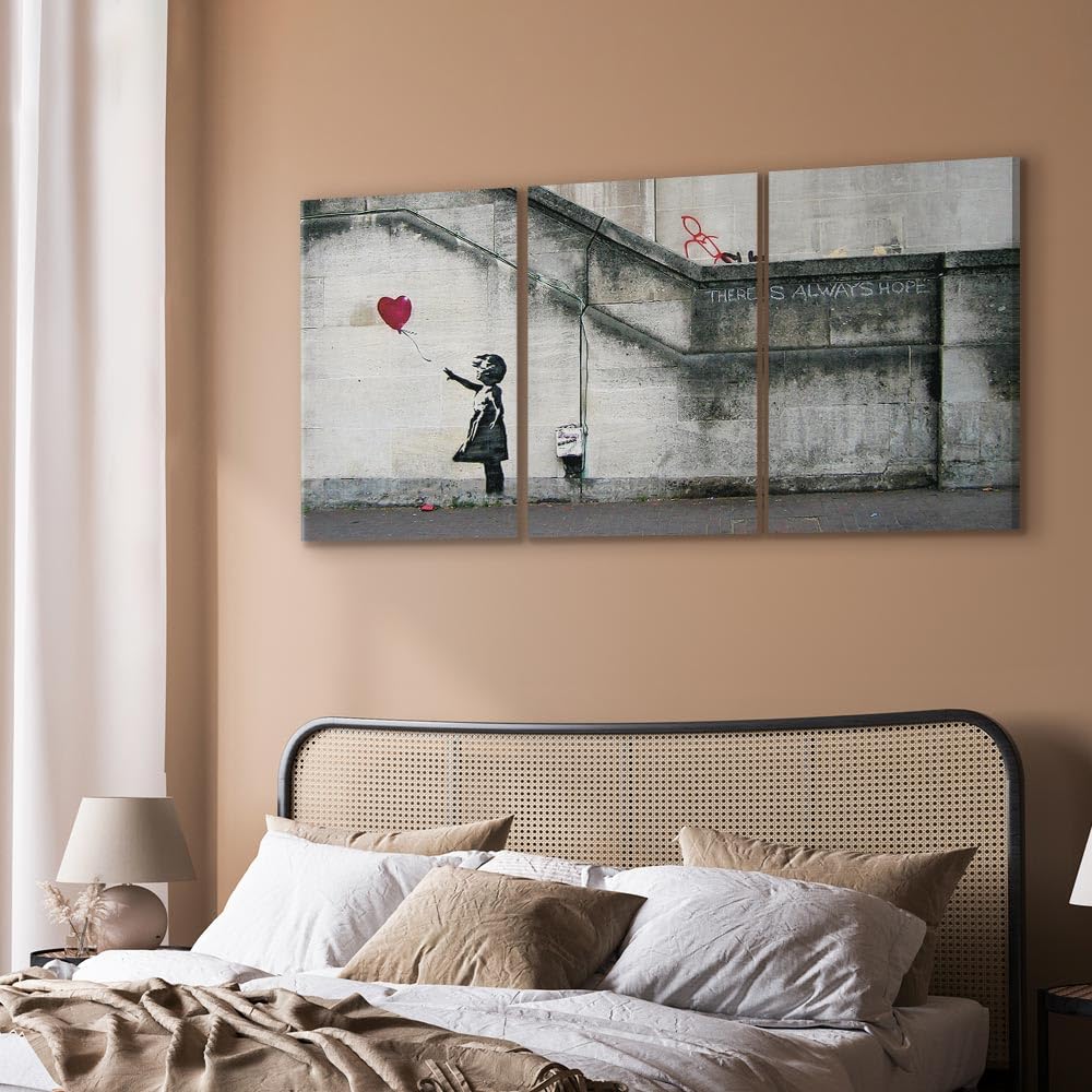 B&D XXL - Leinwandbild There is Always, 180x90 cm, 3-teilig, Schlafzimmer | Hochwertige Leinwand, sofort aufhängbar, ideal fürs Wohn- oder Schlafzimmer, wasserfest und lichtecht, langlebig, stilvoll