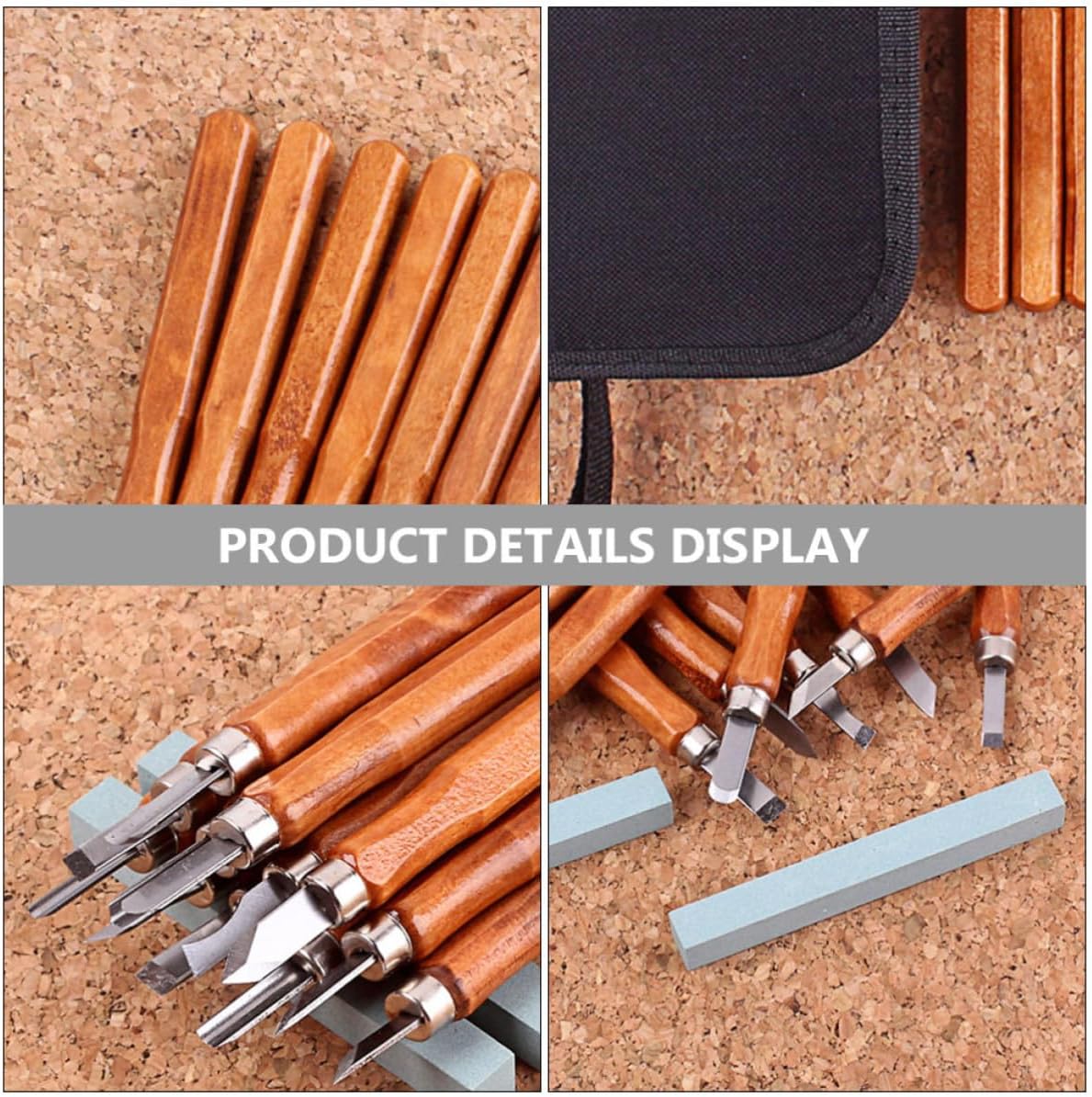 Wood Carving Tools Set for Beginners, Whetstone Kit
