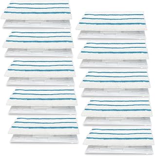 10 Pack VM252 Reusable Vacmop Replacement Pads Compatible for Shark VacMop VM252 VM200 VC205 VM250 /QM250 VM190 VM200P12, Vacuum Mop Pad Refills