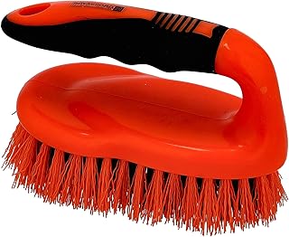 Royalford Scrubbing Brush with Handle - Mutli colour Durable Household Hand Scrub Brush– Ergonomic Grip for Washing, Cleaning, Scrubbing & Removing Stubborn Stains