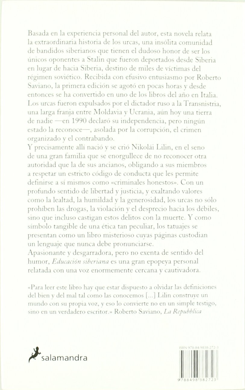 Educación siberiana (Salamandra Narrativa)