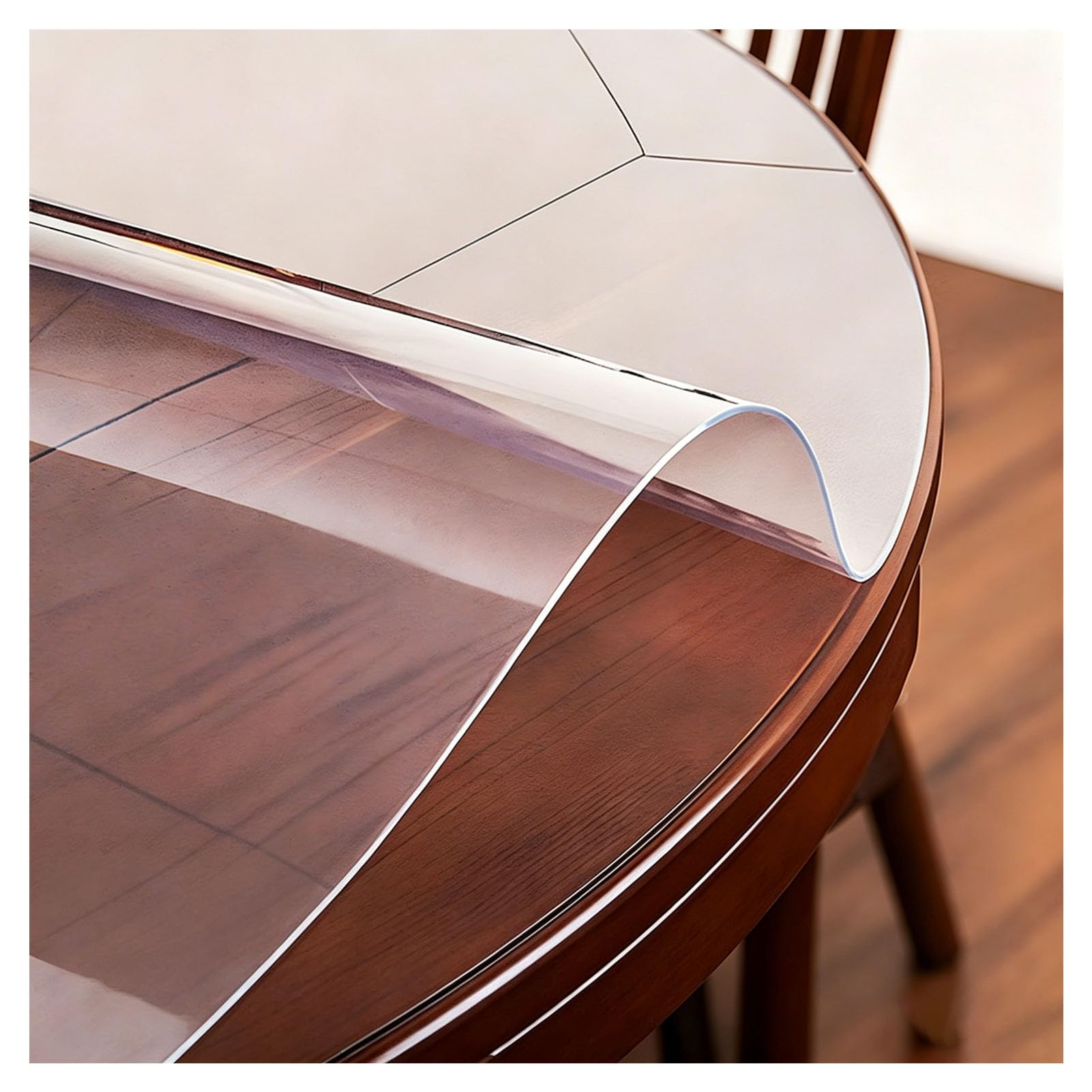 Tapis de bureau durable en plastique transparent pour table de café