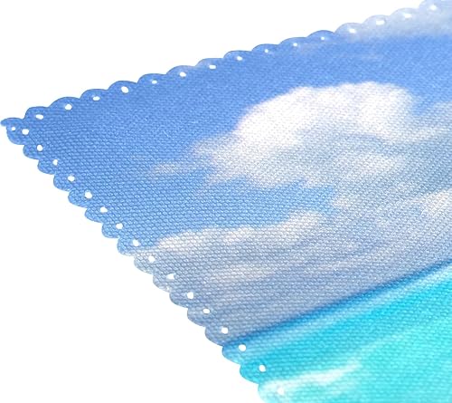 Miniatura 5 de Naanle - Juego de manteles individuales antideslizantes, resistentes al calor, para comedor, hogar, cocina, interior, 12 pulgadas x 18 pulgadas,