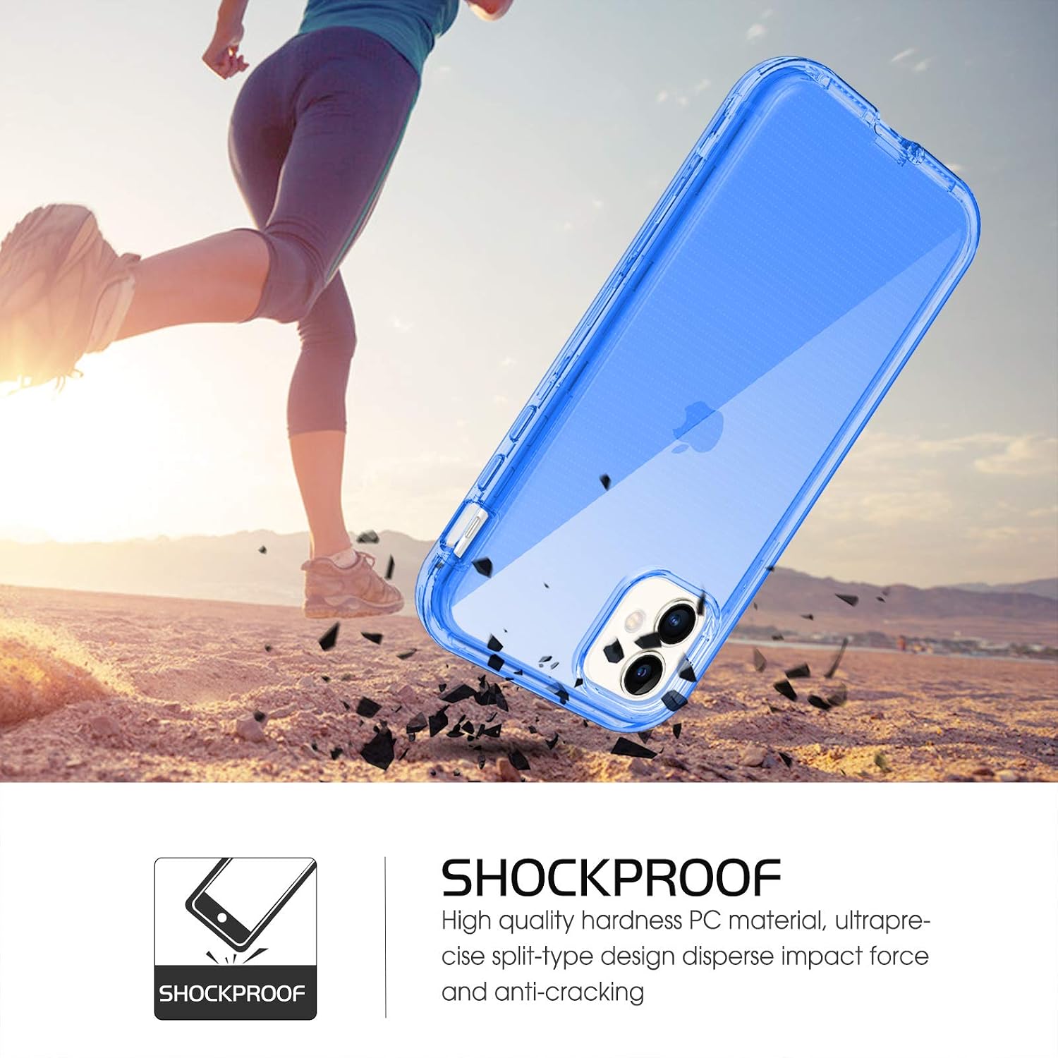 BENTOBEN iPhone 11 Case (2019), Clear Transparent 3 Layer Heavy Duty Rugged Full Body Shockproof Hybrid Hard PC Soft Bumper Protective Phone Cases Cover for iPhone11 2019 6.1inch, Bluer