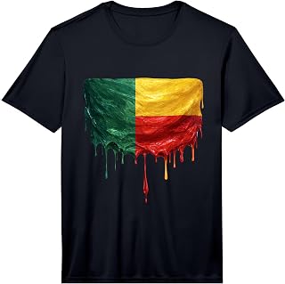 Mens Benin Flag Performance T-Shirt