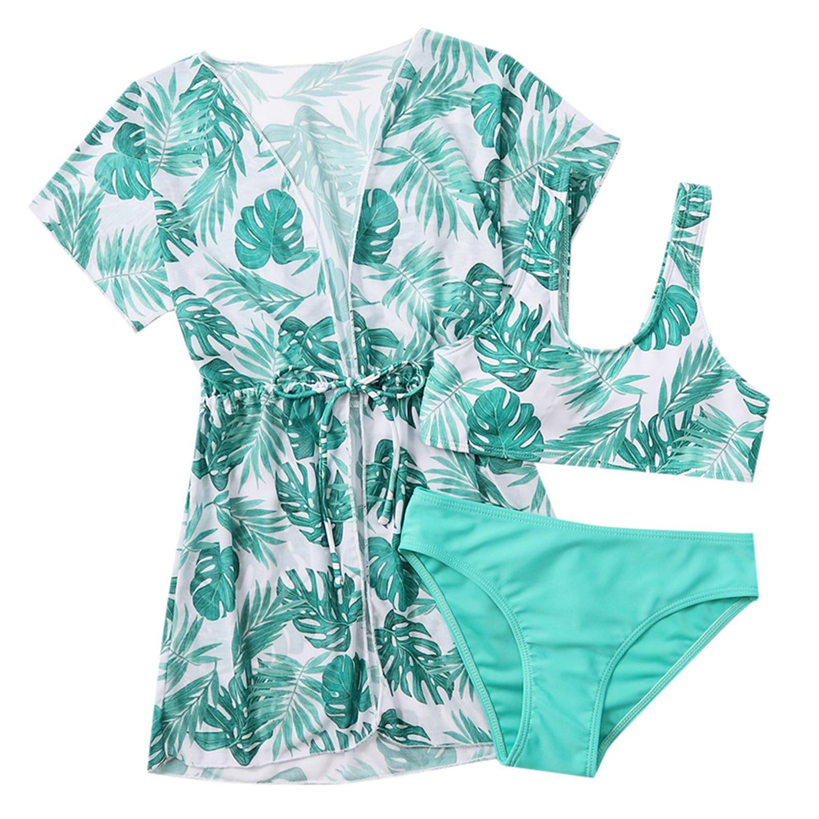 Generic Traje de Baño Niñas - Bañador Infantil Bañador de Una Pieza para Niña Camiseta de natación separada Bikini Niña 12 Años para Vacaciones en la Playa para Surf y natación