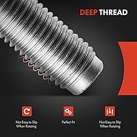 Vista 6 de A-Premium M12-1.50 - Juego de 10 pernos de rueda compatibles con Chevrolet Malibu Cruze Orlando Sonic Spark Trax Volt Cadillac ATS ELR Buick