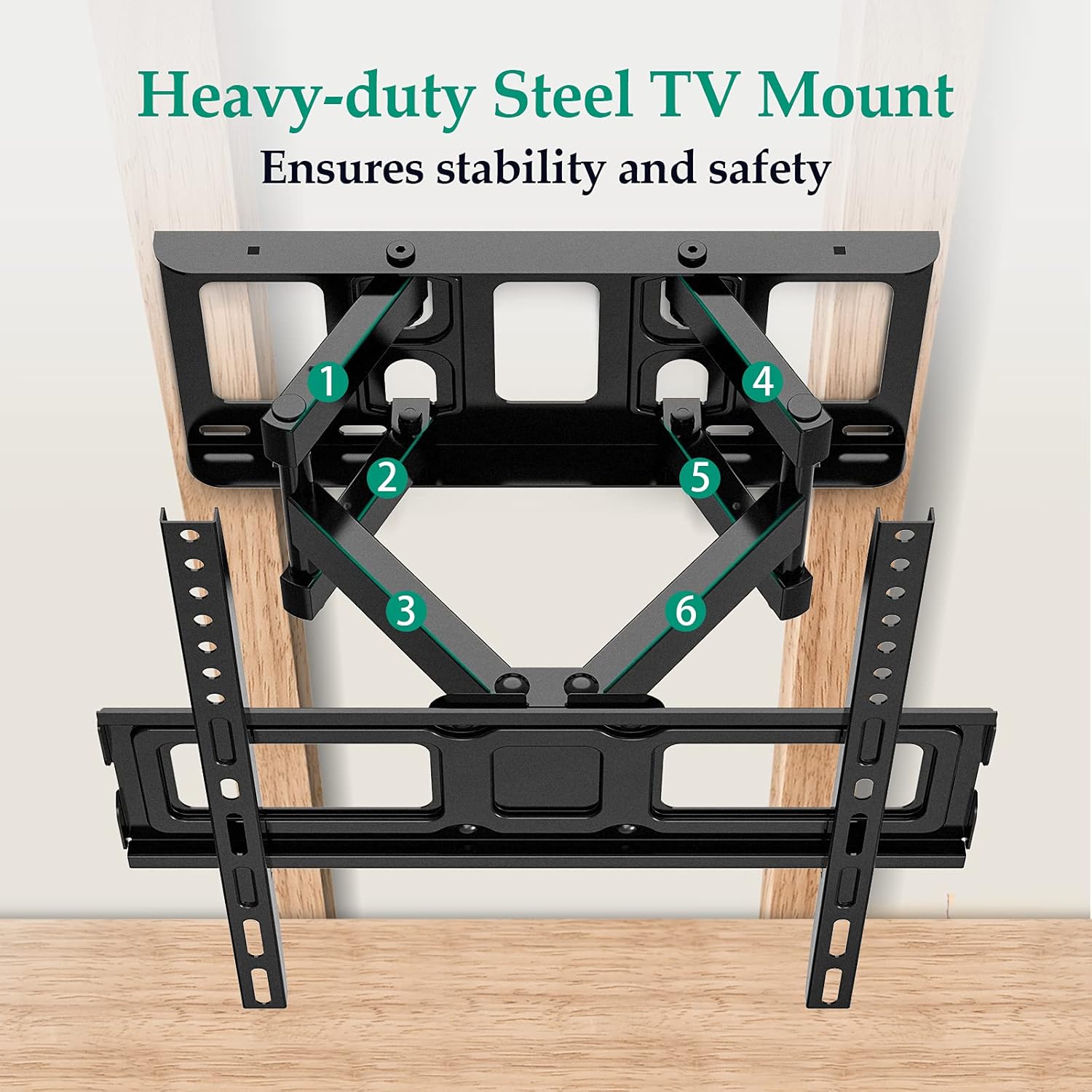 Limited Discount Full Motion TV Wall Mount Bracket for Most 26-55 Inch Flat Curved TVs with Dual Articulating Swivel Tilt Extension Arms, up to VESA 400x400mm and 99lbs by ERGO-INNOVATE Up To 40% OFF Full Motion TV Wall Mount Bracket for Most 26-55 Inch Flat Curved TVs with Dual Articulating Swivel Tilt Extension Arms, up to VESA 400x400mm and 99lbs by ERGO-INNOVATE