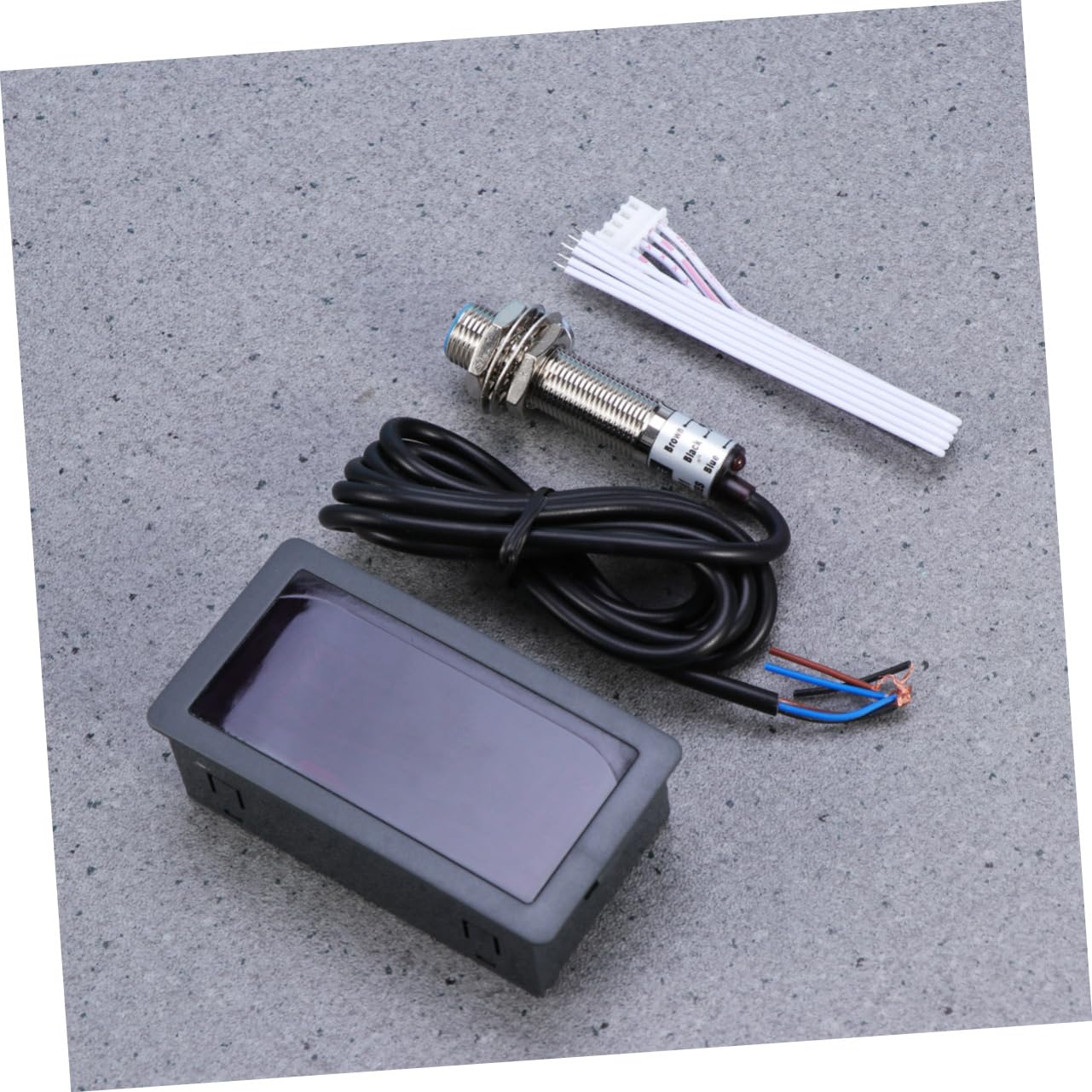 Tacómetro Azul Digital Led Medidor De Motor Sensor De Proximidad Hall Npn Para Uso Taller Industrial